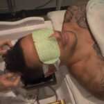 A man getting a Japanese Head Spa treatment.